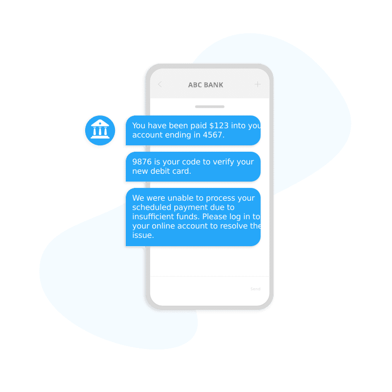 sms for banking with clicksend